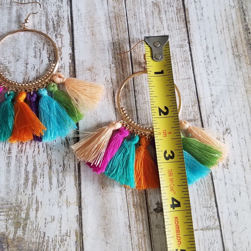🌞SUMMER SALE🌞 Multicolor tassel earrings - Picture 4 of 7